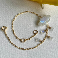 Moonstone Cloud Bracelet, June Birthstone