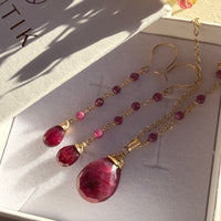 Ruby Earrings, July Birthstone