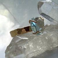 Brazilian Aquamarine Ring, March Birthstone Ring