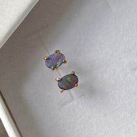 Australian Opal Stud Earrings, October Birthstone Earrings