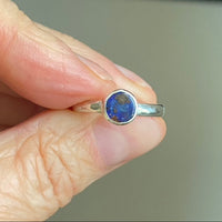 Australian Koroit Boulder Opal Ring, October Birthstone