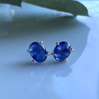 Blue Sapphire Stud Earrings, September Birthstone