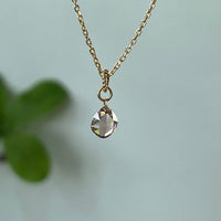 18k Gold and Cognac Brown Diamond Necklace, April Birthstone Necklace
