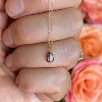 Cognac Brown Diamond Necklace, 18k/14k Gold and Diamond Necklace, April Birthstone Necklace