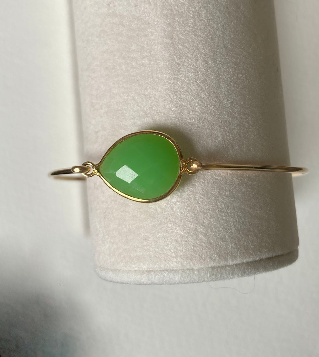 Chrysoprase Chalcedony Bangle Bracelet