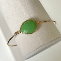 Chrysoprase Chalcedony Bangle Bracelet