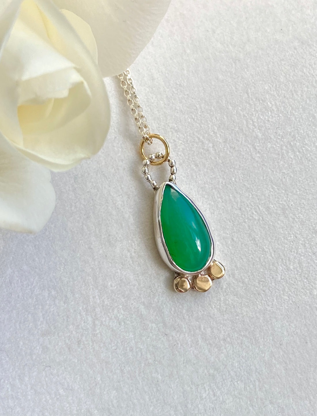 Australian Chrysoprase Pendant Necklace