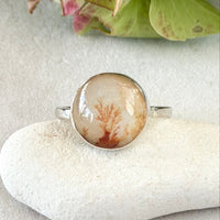 Dendritic Agate Ring, May Birthstone