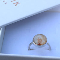 Dendritic Agate Ring, May Birthstone