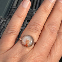 Dendritic Agate Ring, May Birthstone