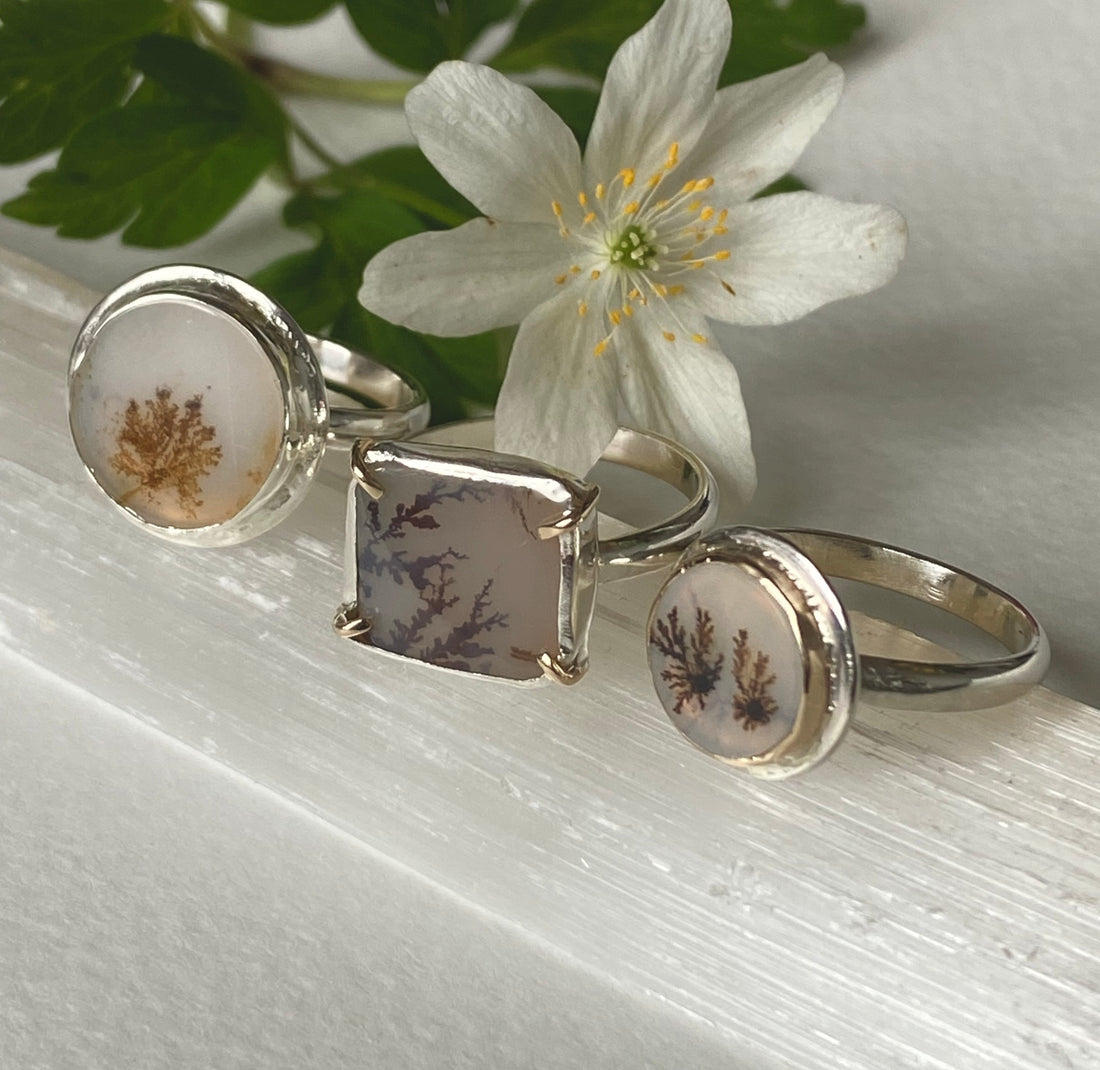 Dendritic Agate Ring