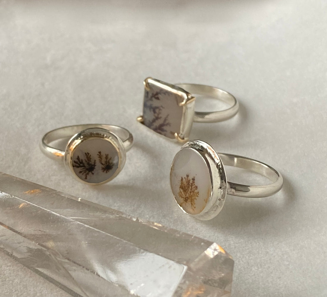 Dendritic Agate Ring