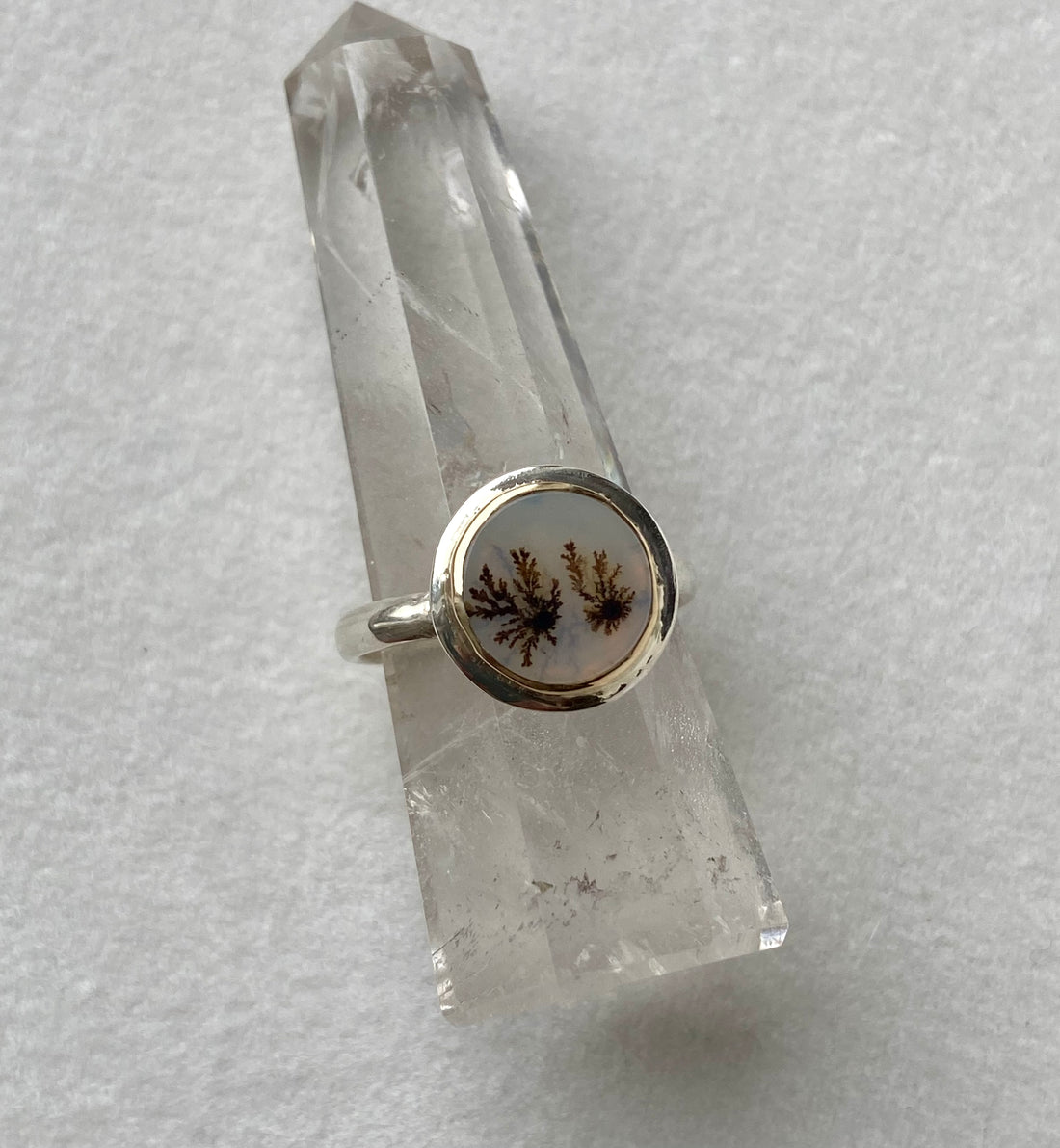 Dendritic Agate Ring