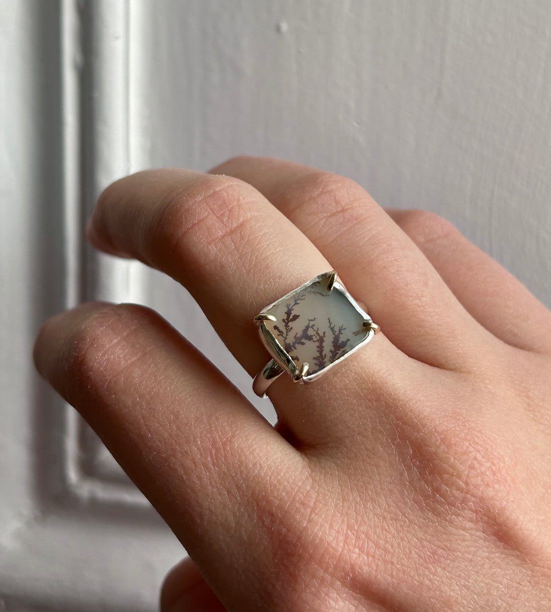 Dendritic Agate Ring
