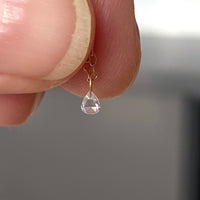 Diamond Necklace, 18k/14k Gold and Diamond Necklace, April Birthstone Necklace