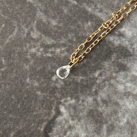 Diamond Necklace, 18k/14k Gold and Diamond Necklace, April Birthstone Necklace