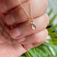 Salt and Pepper Diamond Slice Pendant Necklace, 18k Gold