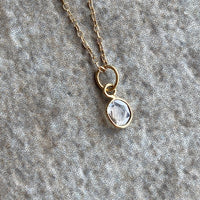 Salt and Pepper Diamond Slice Pendant Necklace, 18k/14k Gold