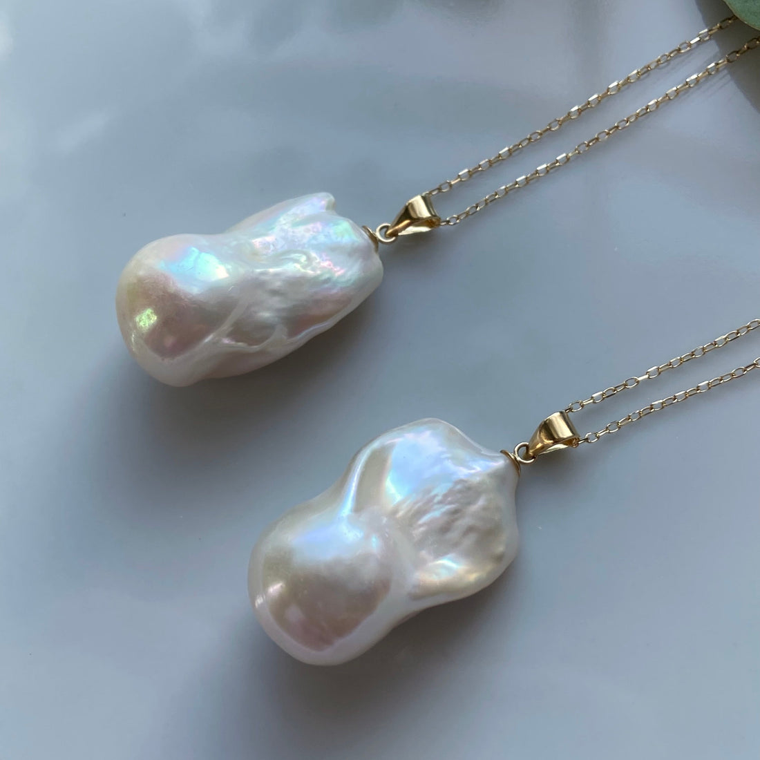 Large Flameball Baroque Pearl Pendant, June Birthstone