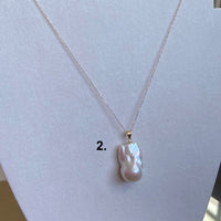 Large Flameball Baroque Pearl Pendant, June Birthstone