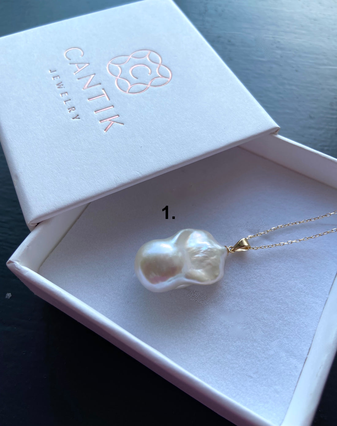 Large Flameball Baroque Pearl Pendant, June Birthstone