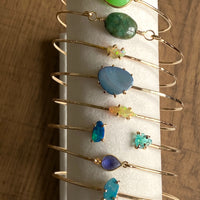 Chrysoprase Chalcedony Bangle Bracelet