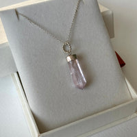 Pink Kunzite Pendant Necklace