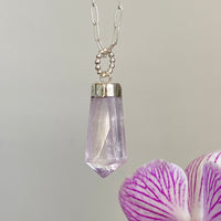 Pink Kunzite Pendant Necklace