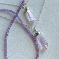 Pink Kunzite Pendant Necklace