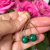 Malachite Earrings