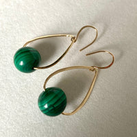 Malachite Earrings