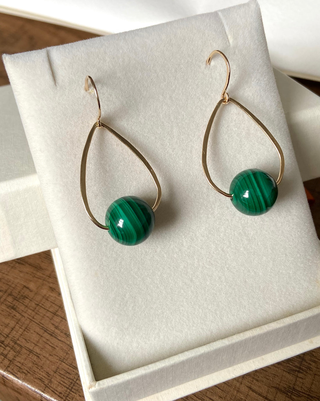 Malachite Earrings