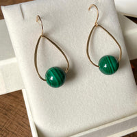 Malachite Earrings