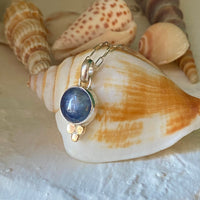 Bicolor Green Blue Tanzanite Pendant Necklace, December Birthstone