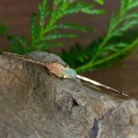 Ethiopian Welo Opal Bangle Bracelet, October Birthstone Bracelet