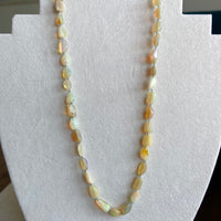 Ethiopian Welo Opal Knotted Necklace, October Birthstone Necklace