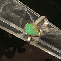 Ethiopian Welo Opal Ring, Alternative Wedding or Engagement Ring