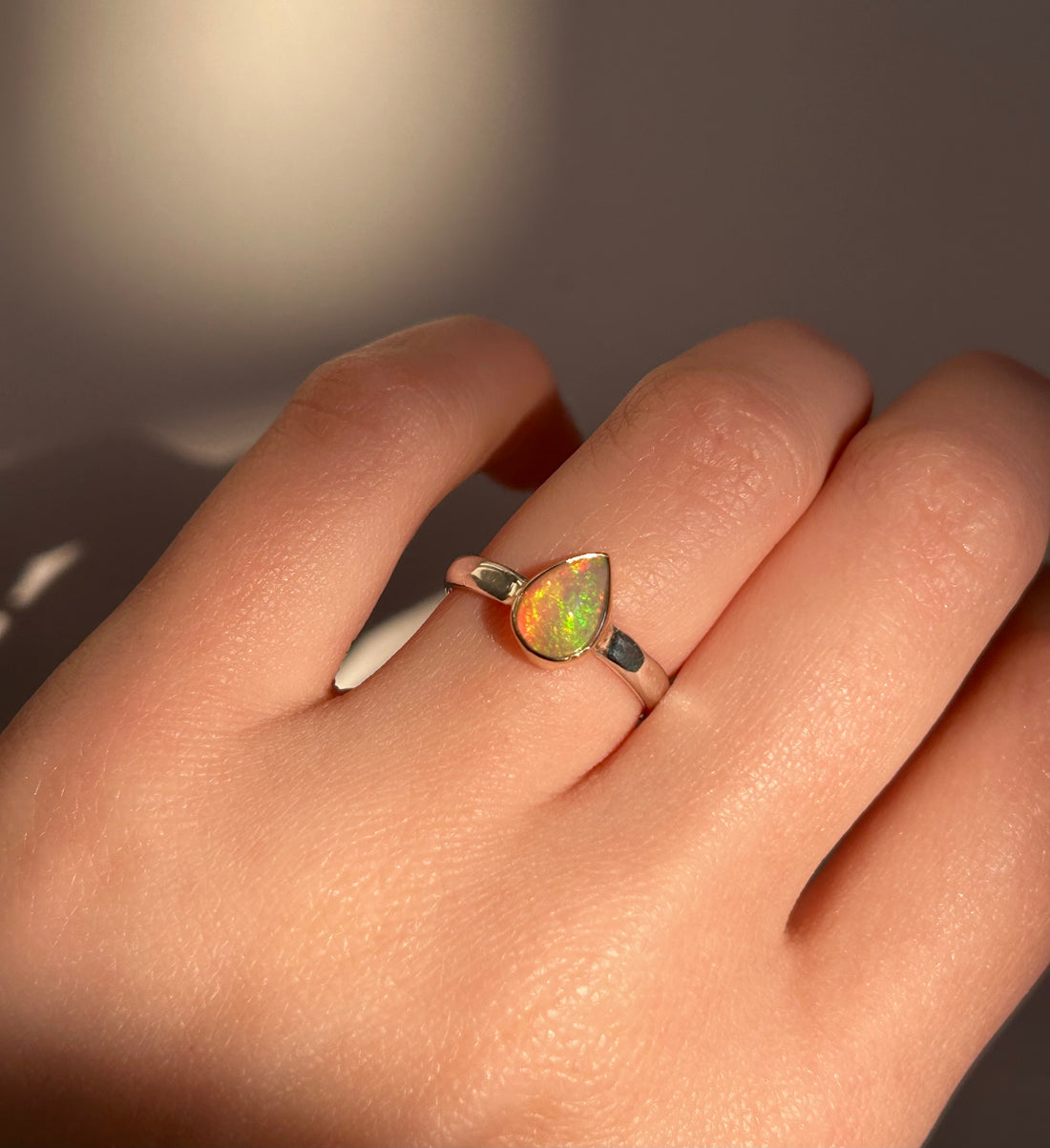 Ethiopian Welo Opal Ring, Alternative Wedding or Engagement Ring
