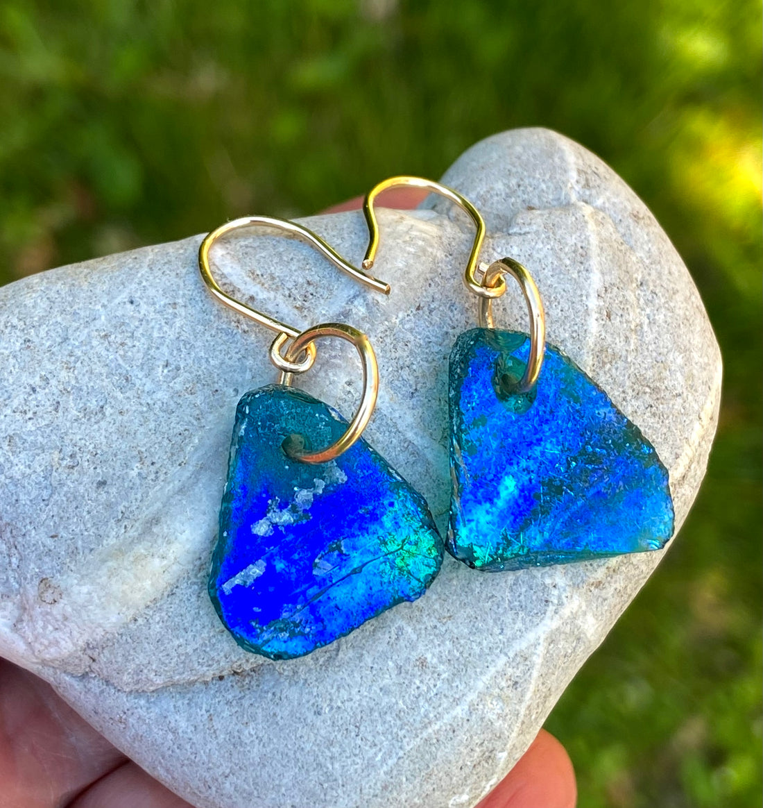 Ancient Roman Glass Earrings