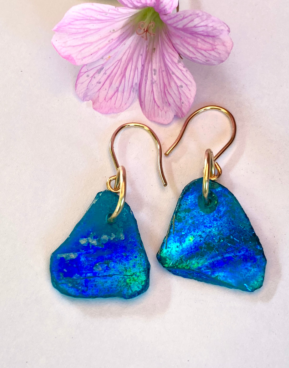 Ancient Roman Glass Earrings