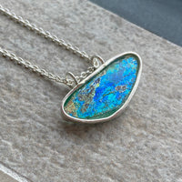 Ancient Roman Glass Pendant Necklace