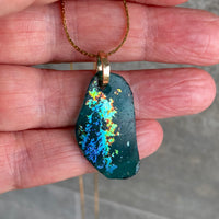 Ancient Roman Glass Pendant Necklace
