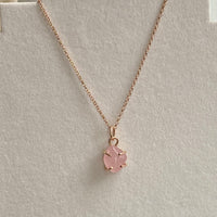 Rose Quartz Crystal Pendant Necklace