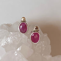 Mozambique Ruby Stud Earrings