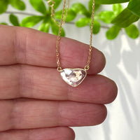 Salt and Pepper Diamond Slice Pendant Necklace, 18k Gold