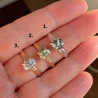 Tahitian Keshi Pearl Ring, June Birthstone Ring