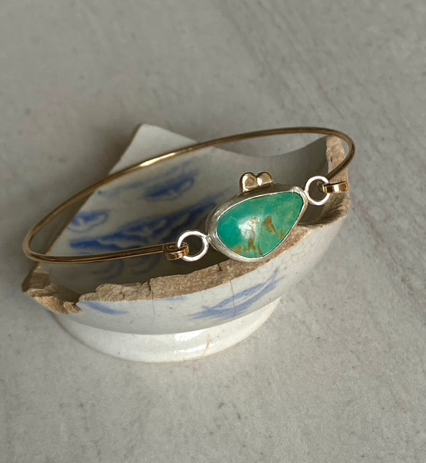 Arizona Turquoise Bangle, December Birthstone Bracelet