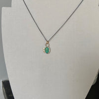 Arizona Turquoise Amulet Necklace, December Birthstone Necklace
