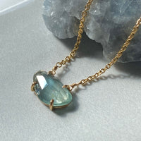 Moss Aquamarine Necklace