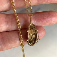Australian Boulder Opal Pendant Necklace, October Birthstone Necklace